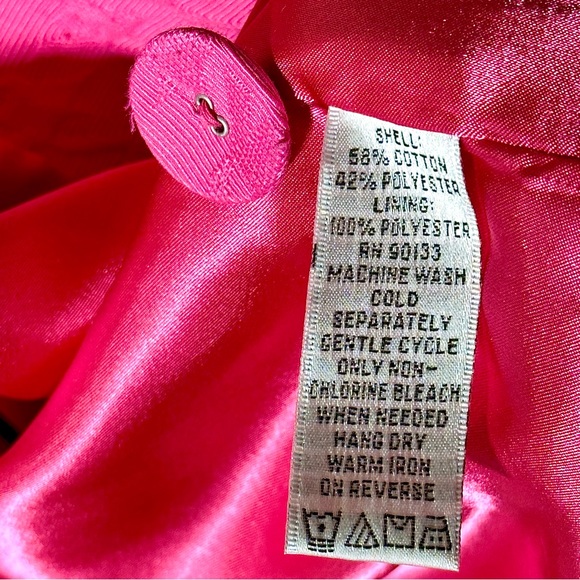 Linea By Louis Dell’Olio Houndstooth Check Cotton Jacquard Swing Jacket Sz XS/S - Picture 6 of 8